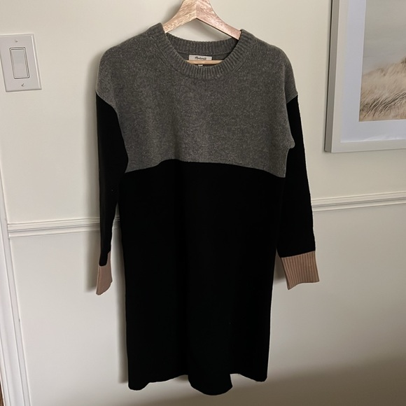 Madewell Colour-block Sweater Dress - Picture 4 of 4
